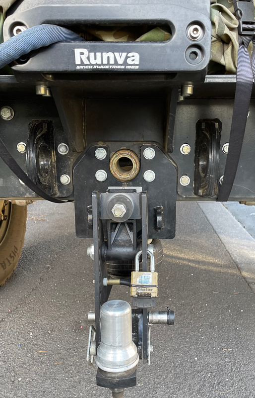 Shocker HD drop hitch with HitchEzy pin