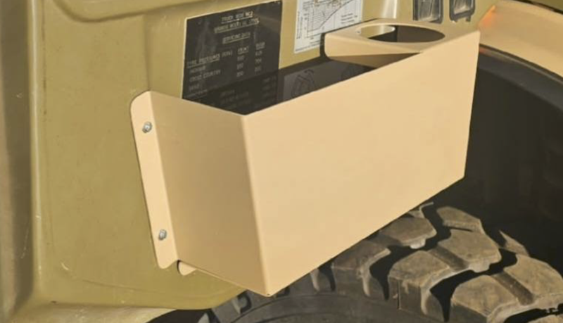 Stuart's metal door pocket in Sand colour